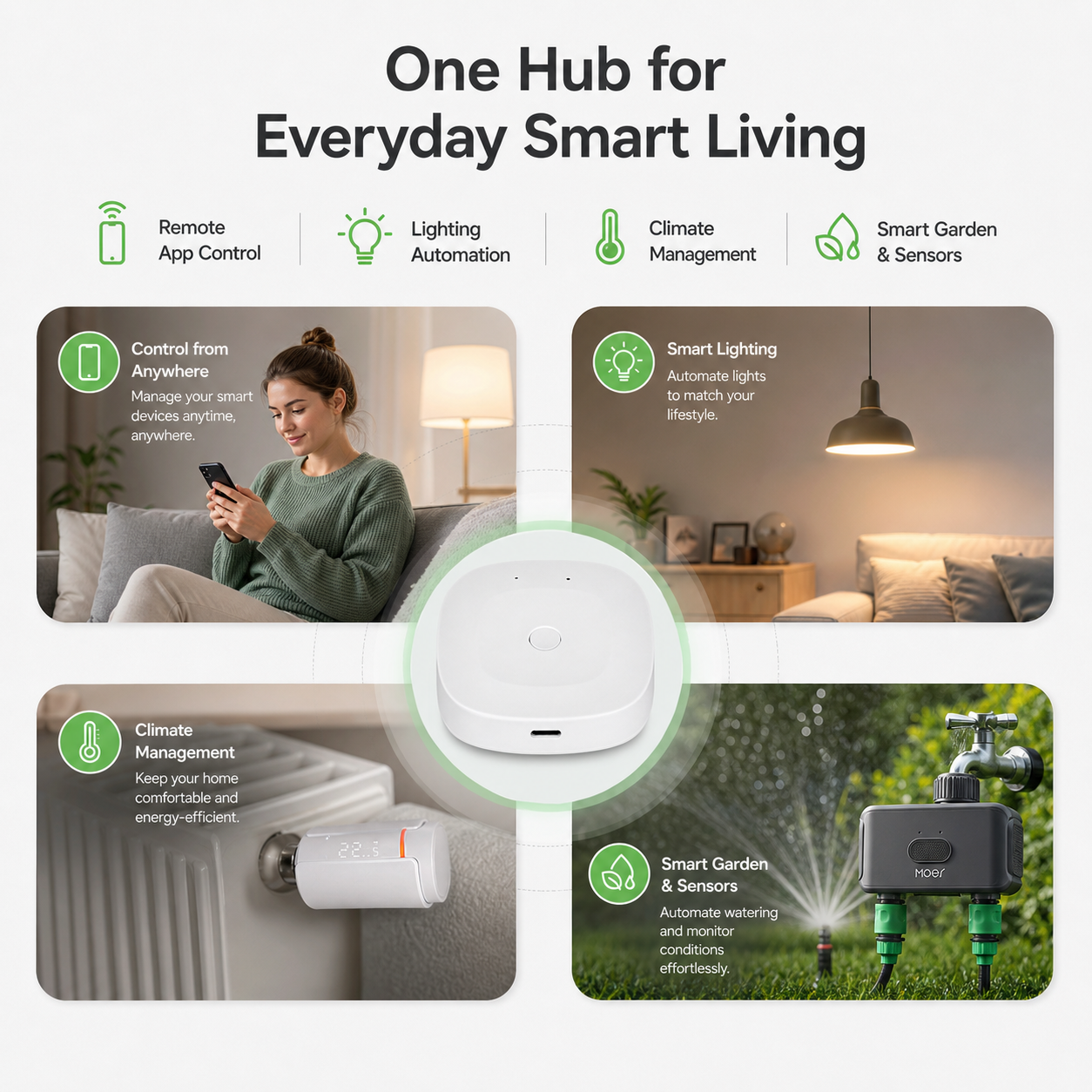 Zigbee & Bluetooth Smart Gateway Hub smart hub and control product image 5