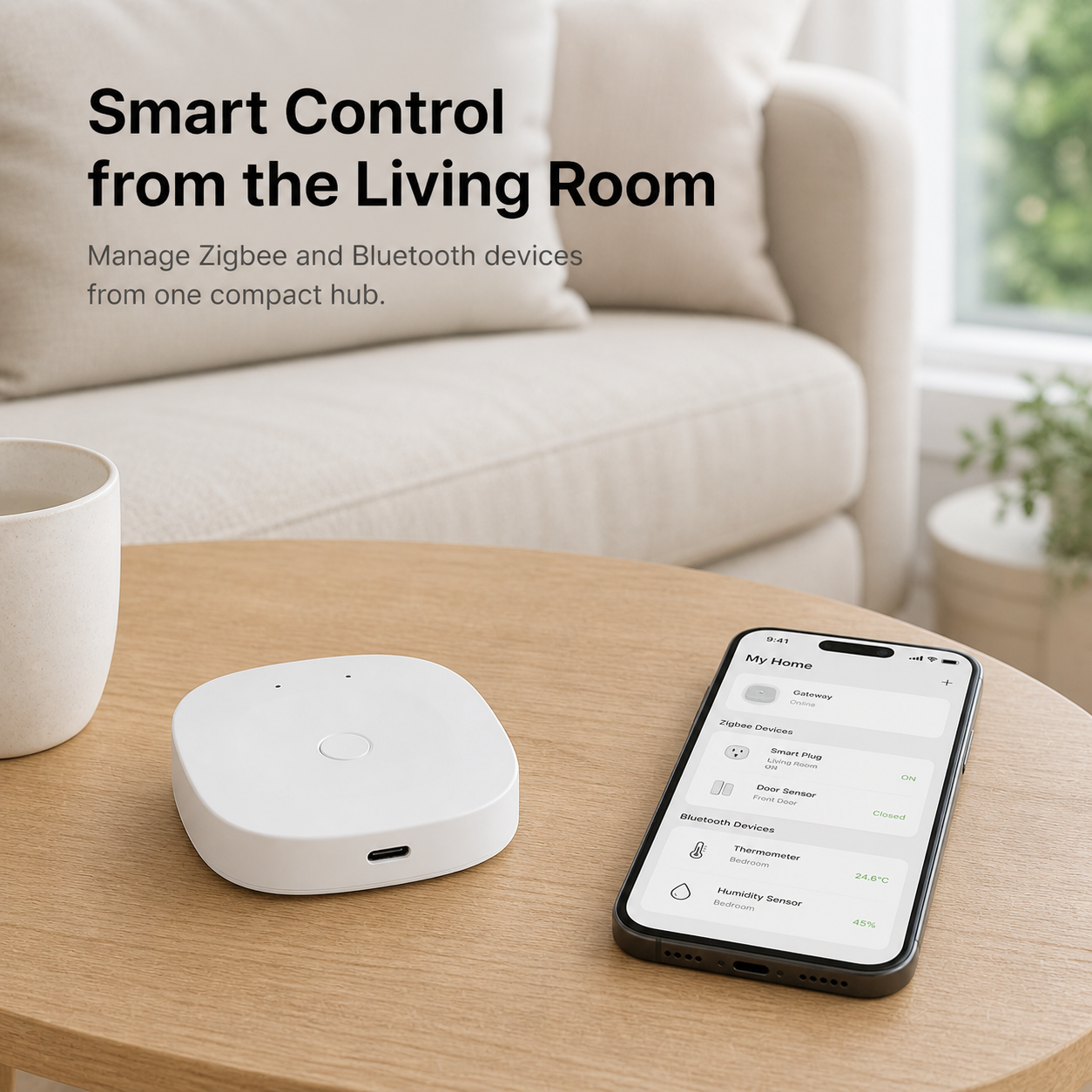 Zigbee & Bluetooth Smart Gateway Hub smart hub and control product image 3