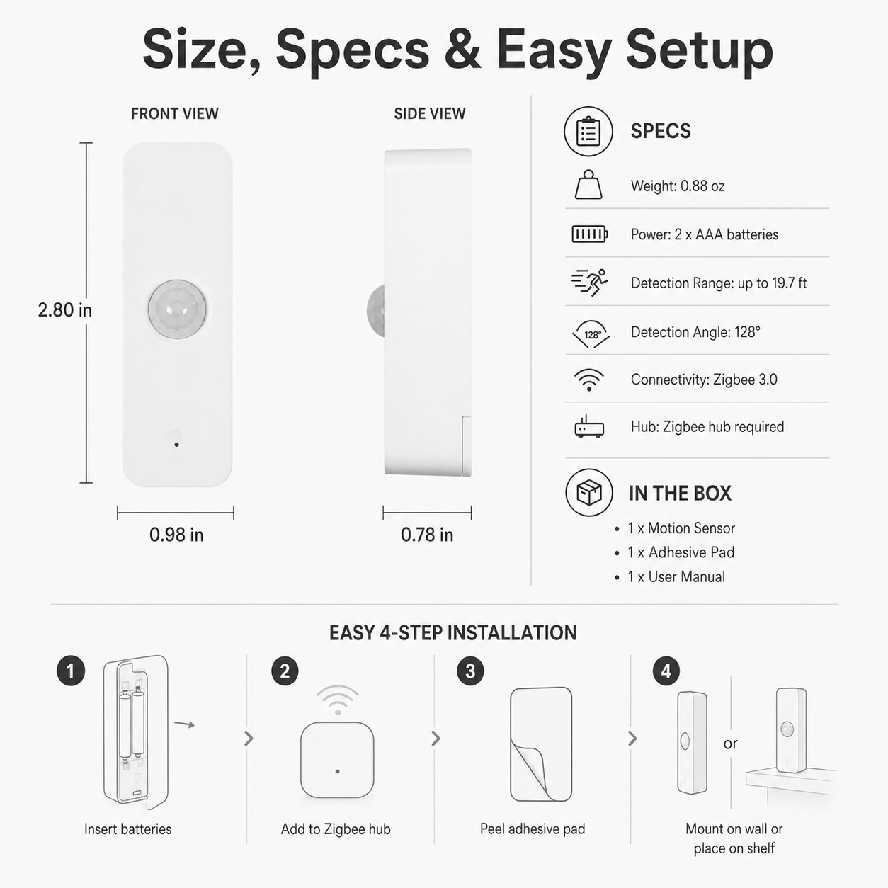 Zigbee PIR Motion Sensor smart irrigation product image 8