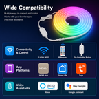 Smart Wi-Fi RGBIC Neon LED Strip Light smart irrigation product image 9