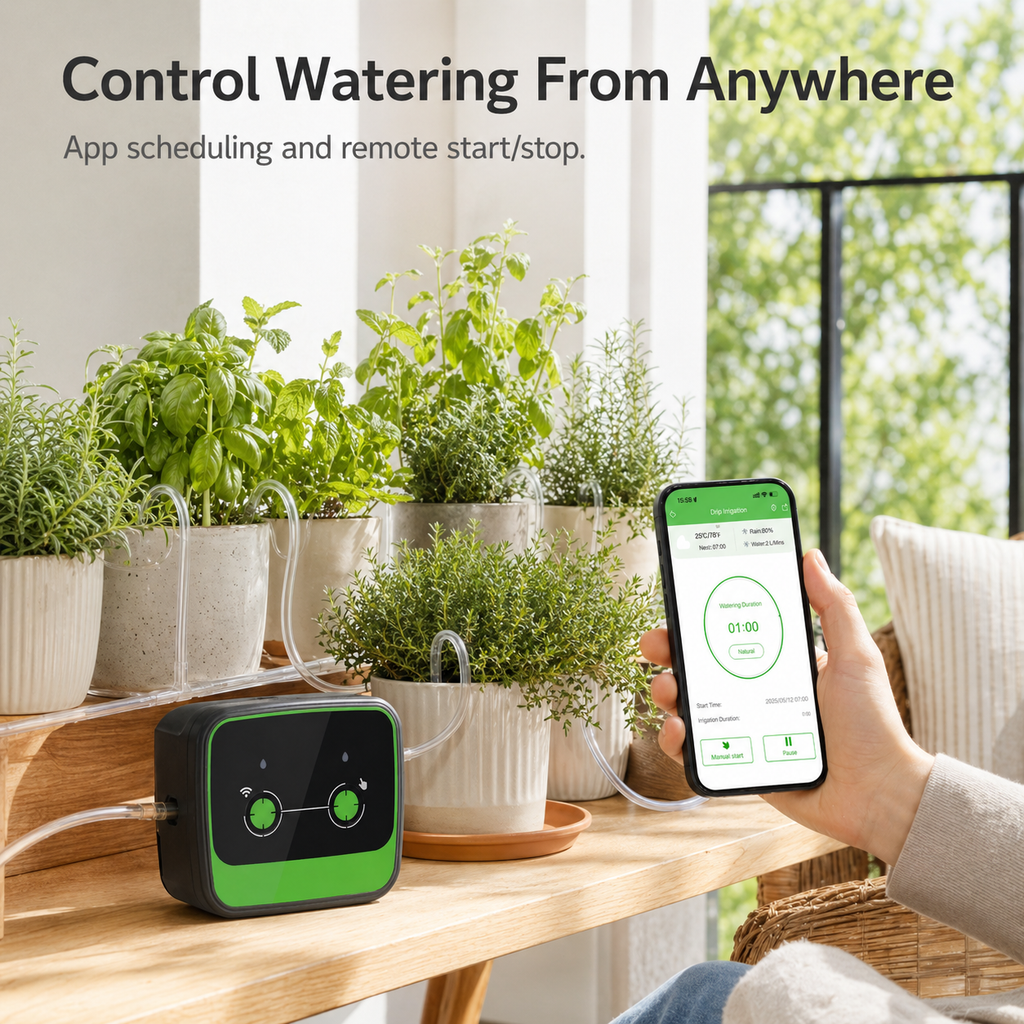 Smart Wi-Fi Automatic Plant Waterer smart irrigation product image 4