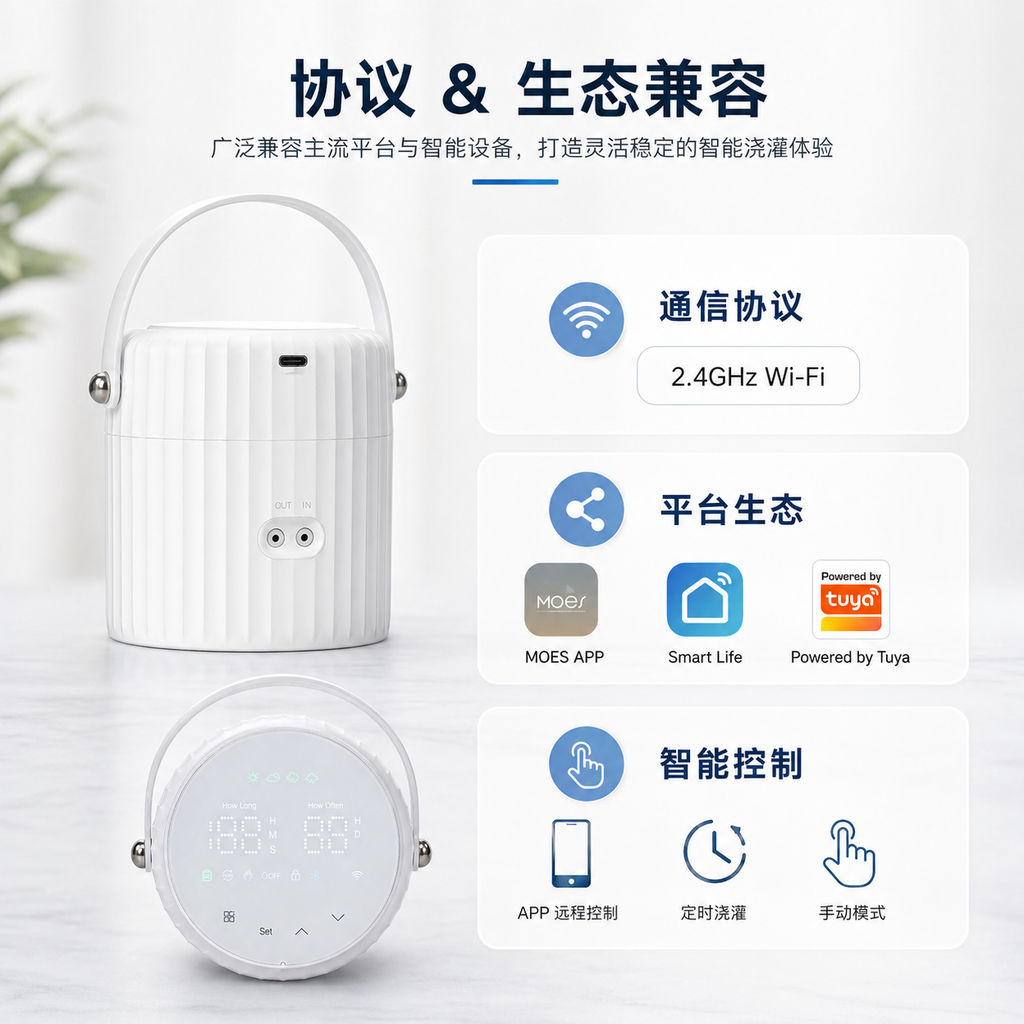 Smart Wi-Fi Dual-Outlet Plant Waterer smart irrigation product image 9