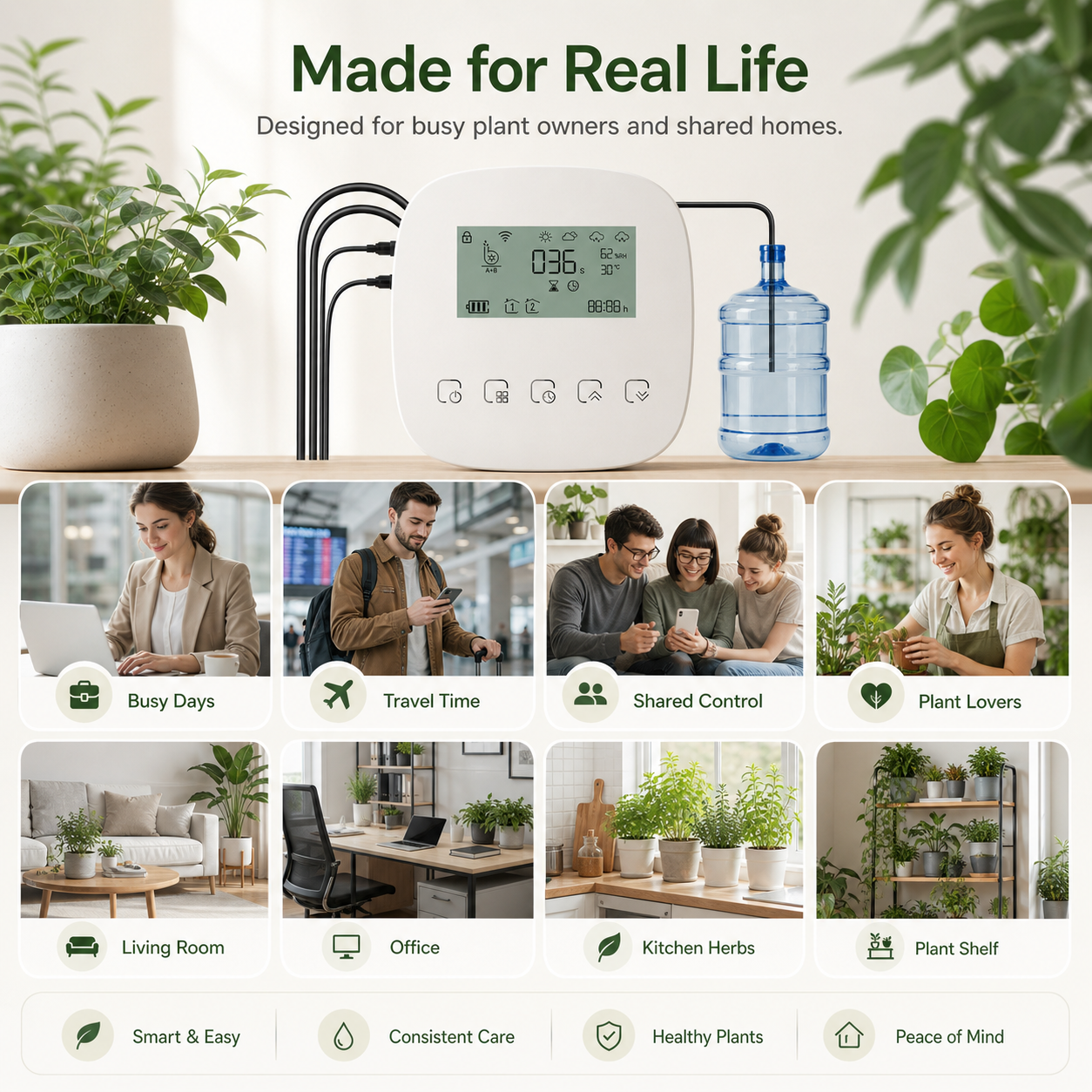 Smart Wi-Fi Automatic Plant Watering System smart irrigation product image 5