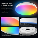 Zigbee RGB Ceiling Light, 23W smart irrigation product image 6
