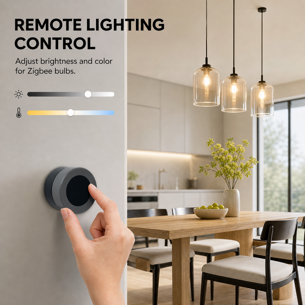 Zigbee Rotary Knob Scene Controller smart safety and security product image 4