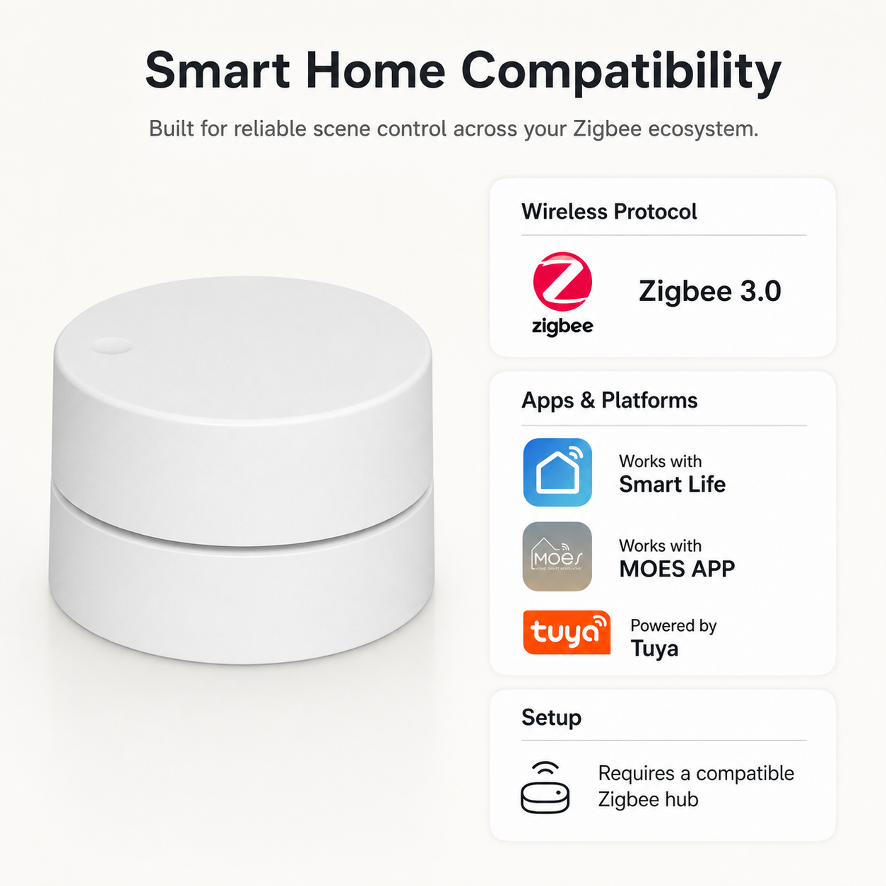 Zigbee Rotary Scene Button smart wall control product image 9