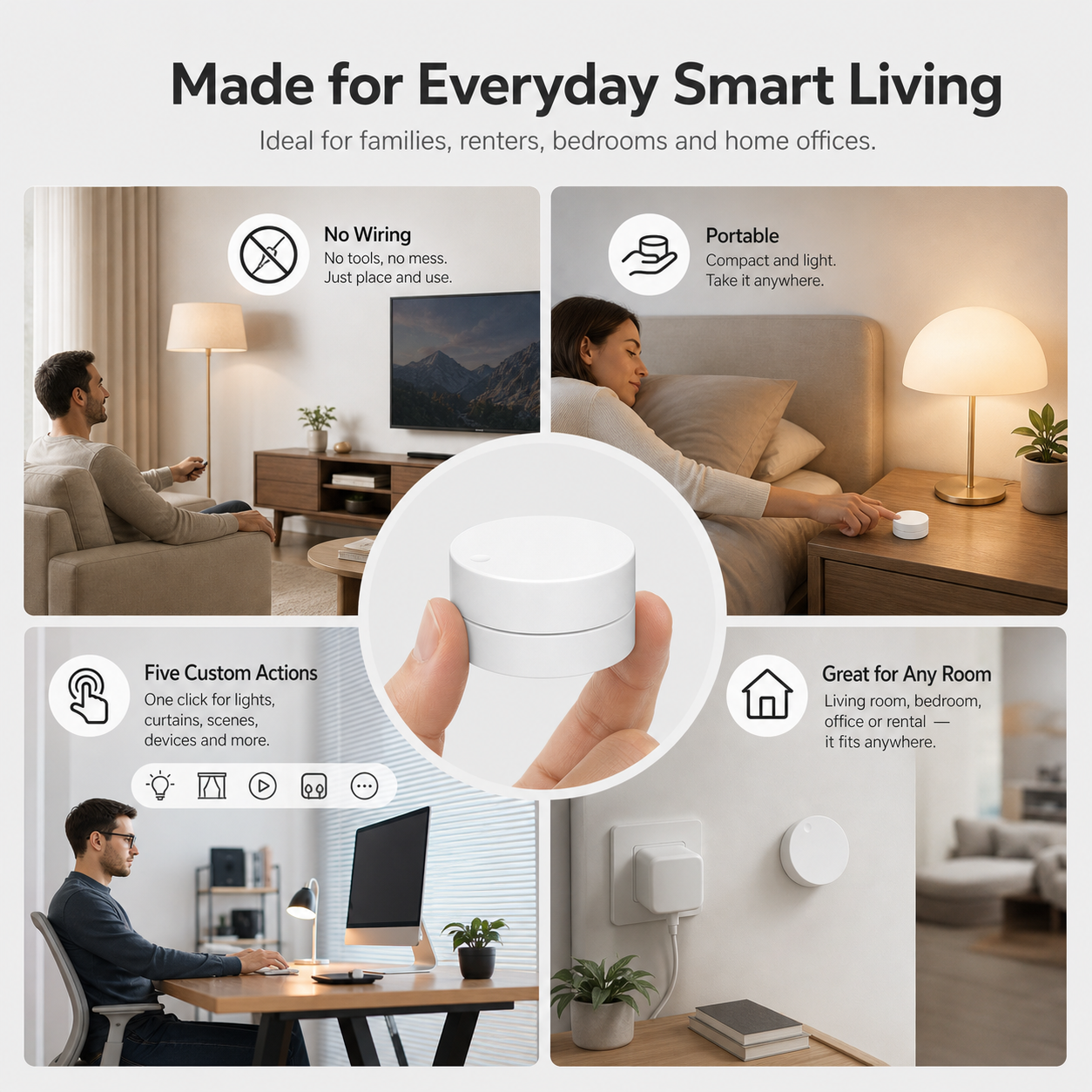 Zigbee Rotary Scene Button smart wall control product image 5