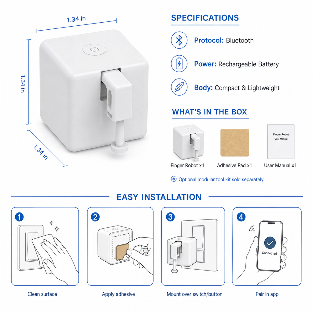 Bluetooth Fingerbot Button Pusher (3rd Gen) smart irrigation product image 8