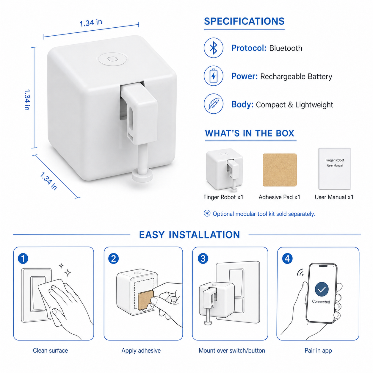 Bluetooth Fingerbot Button Pusher (3rd Gen) smart irrigation product image 8