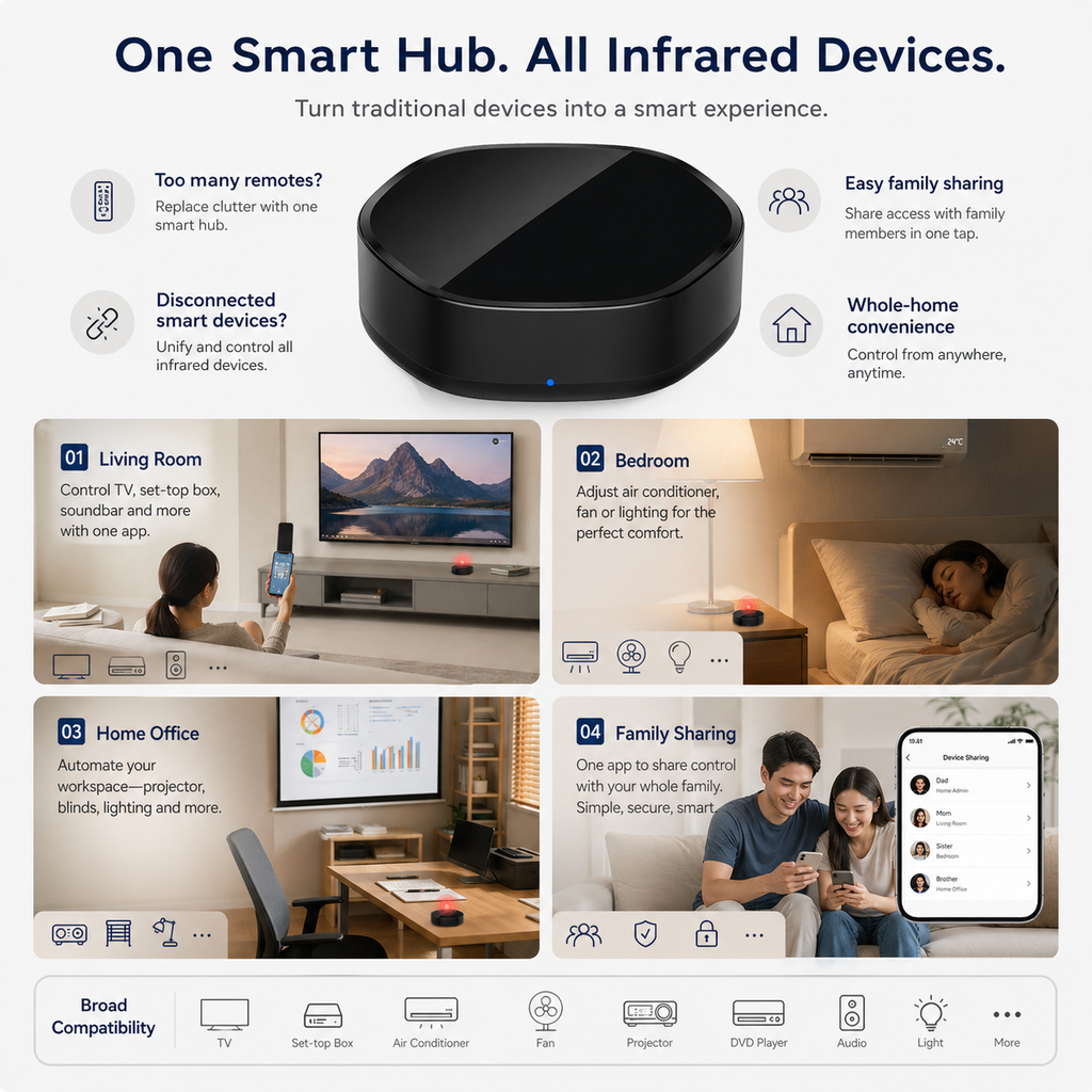 Smart IR Remote Hub smart wall control product image 5