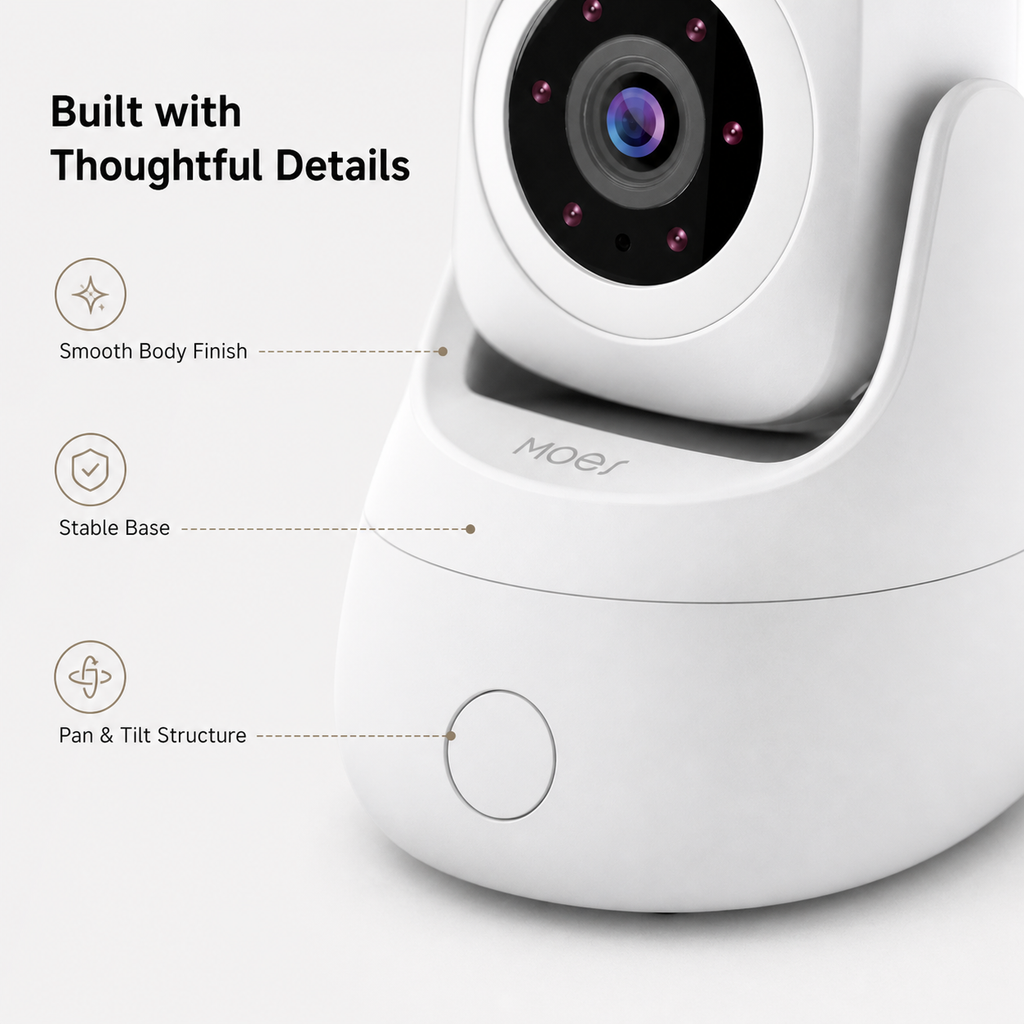 Smart Wi-Fi Pan-Tilt Indoor Camera smart safety and security product image 7