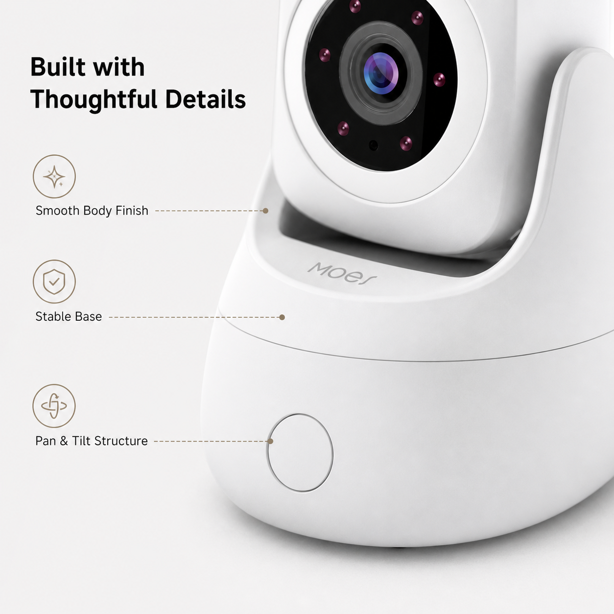 Smart Wi-Fi Pan-Tilt Indoor Camera smart safety and security product image 7