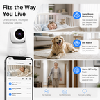 Smart Wi-Fi Pan-Tilt Indoor Camera smart safety and security product image 5