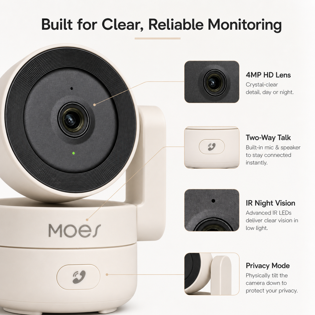 Smart Wi-Fi Indoor Security Camera smart safety and security product image 6