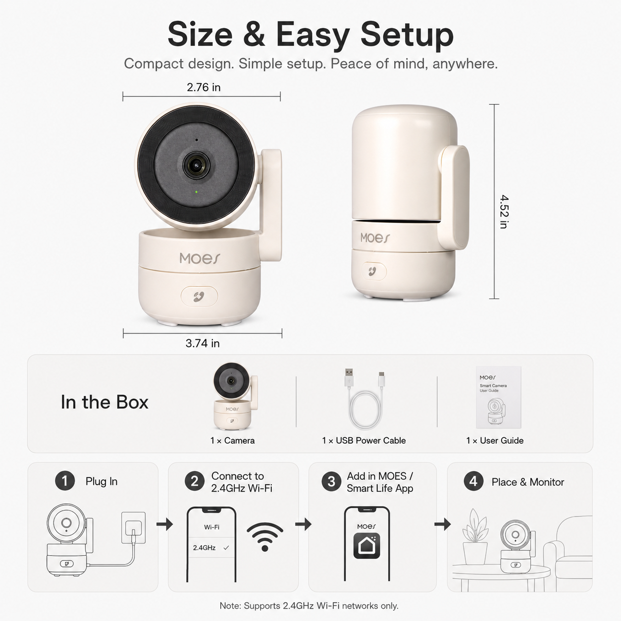 Smart Wi-Fi Indoor Security Camera smart safety and security product image 8