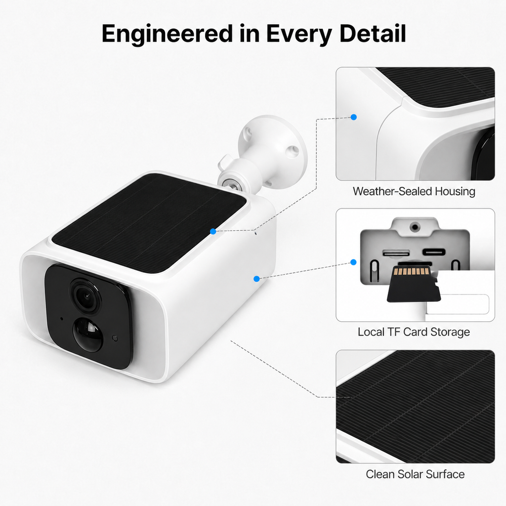 Smart Solar Wi-Fi Outdoor Security Camera smart safety and security product image 7