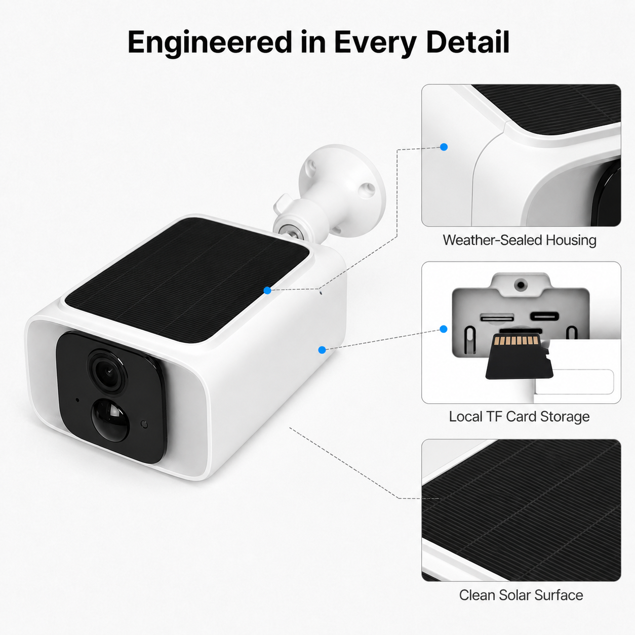 Smart Solar Wi-Fi Outdoor Security Camera smart safety and security product image 7