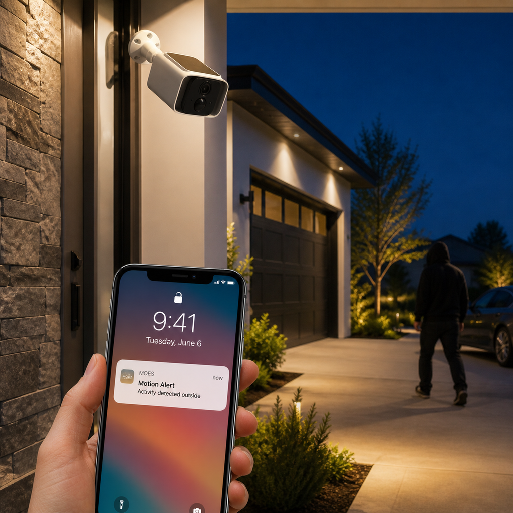 Smart Solar Wi-Fi Outdoor Security Camera smart safety and security product image 4
