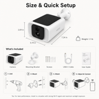 Smart Solar Wi-Fi Outdoor Security Camera smart safety and security product image 8