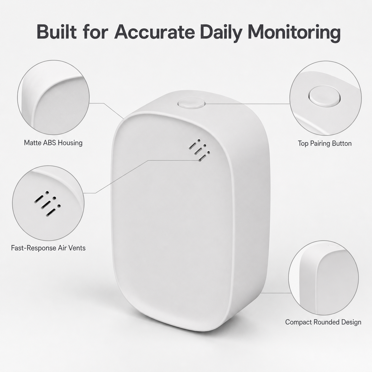 Zigbee Temperature & Humidity Sensor smart safety and security product image 6