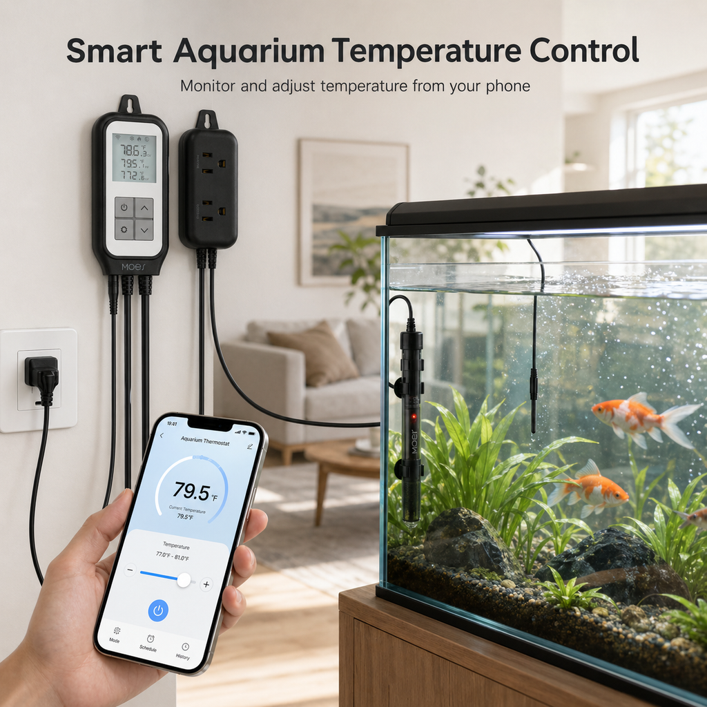 Wi-Fi Smart Temperature Controller Plug smart wall control product image 3