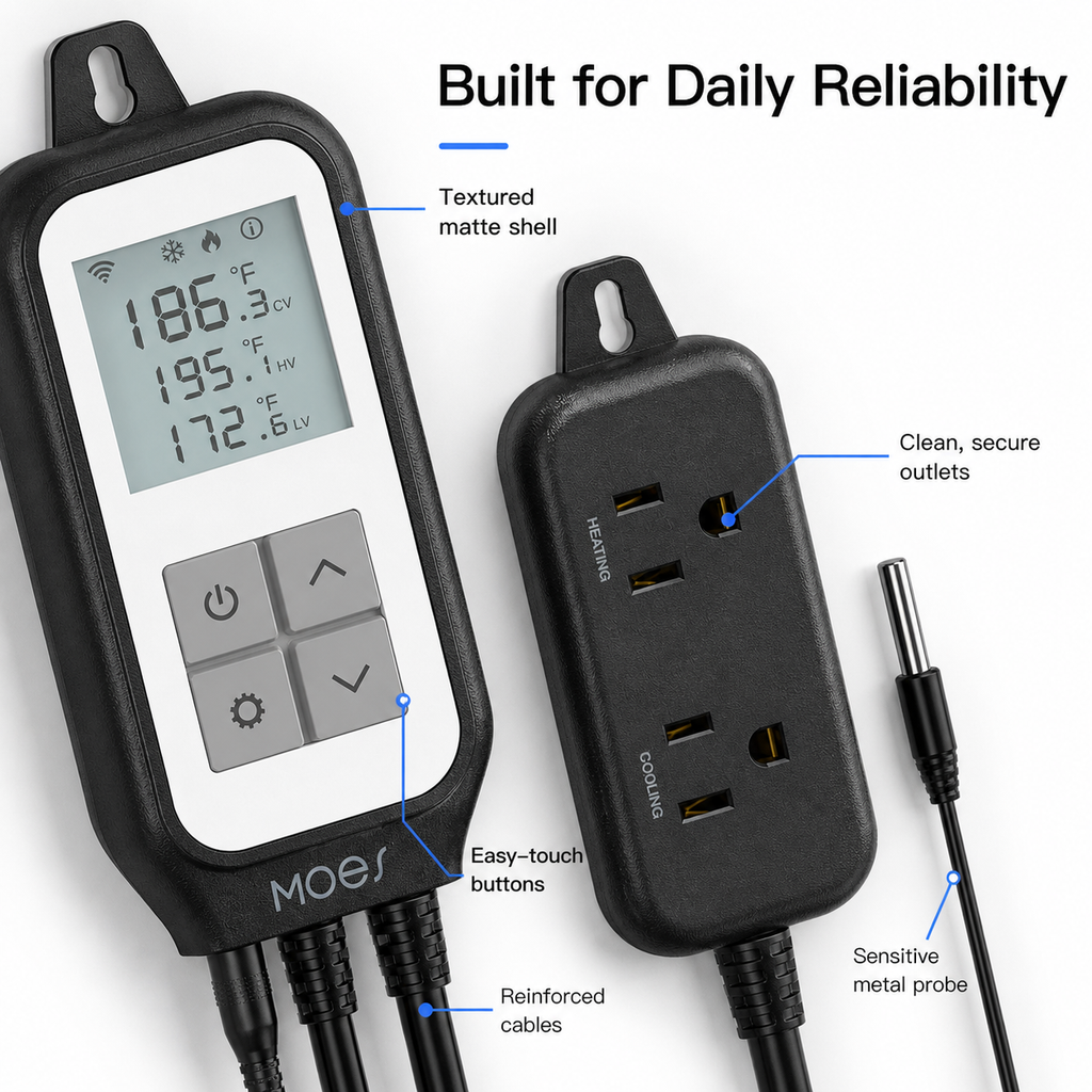 Wi-Fi Smart Temperature Controller Plug smart wall control product image 7
