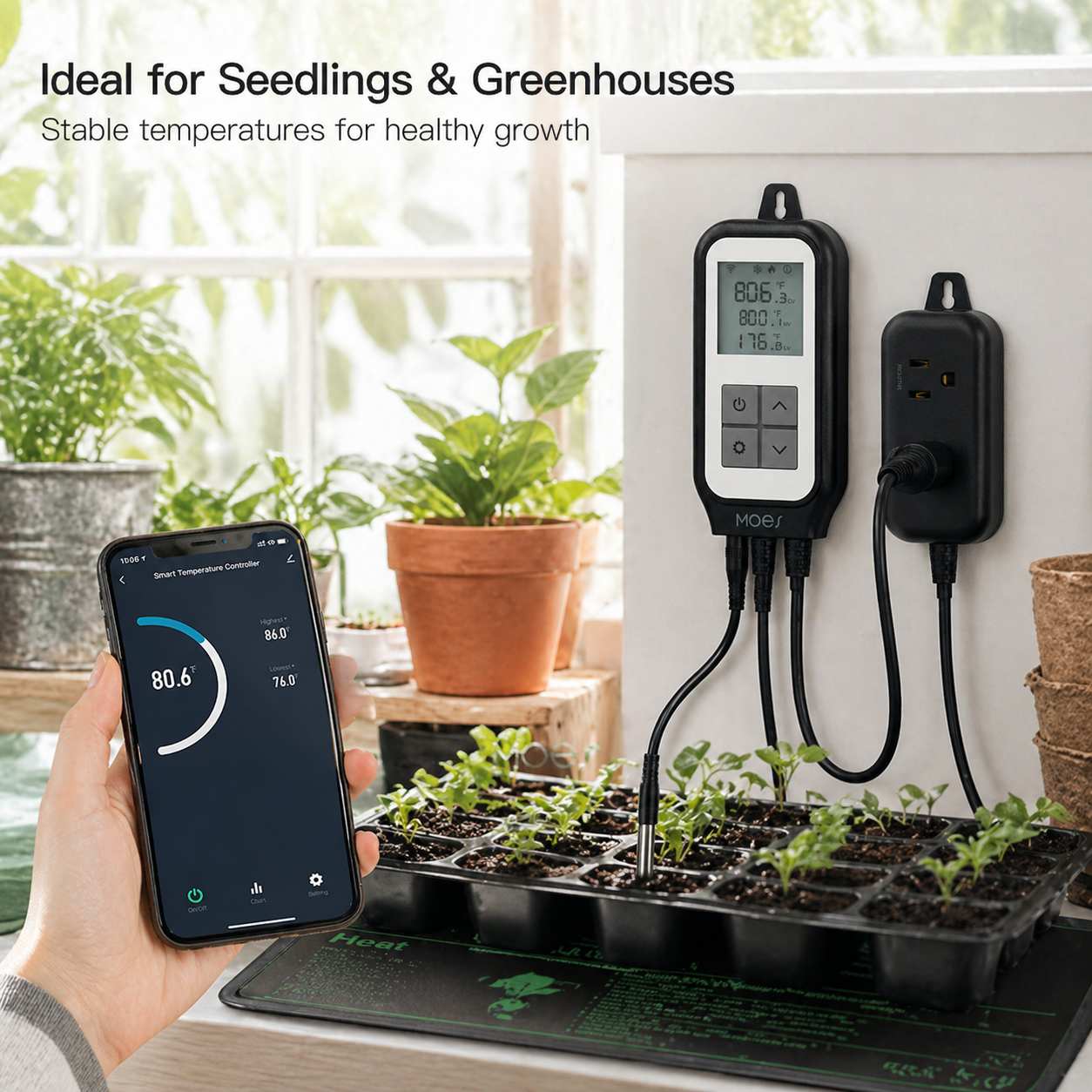 Wi-Fi Smart Temperature Controller Plug smart wall control product image 4