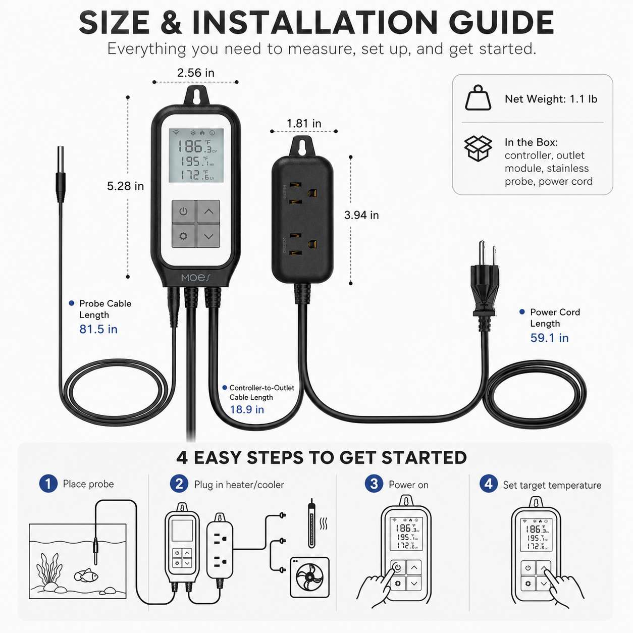 Wi-Fi Smart Temperature Controller Plug smart wall control product image 8