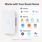 Matter Wi-Fi Smart Touch Light Switch detail image 9