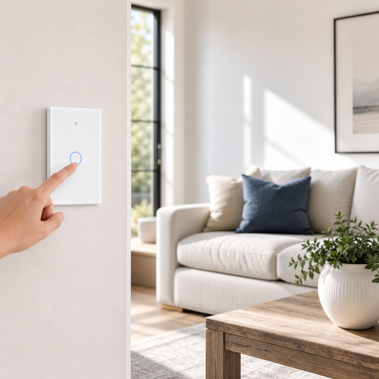 Matter Wi-Fi Smart Touch Light Switch detail image 3