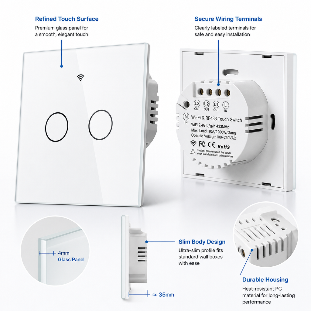 Wi-Fi Smart Touch Light Switch detail image 7
