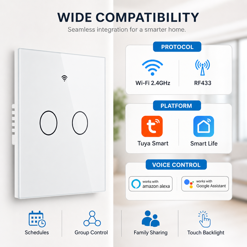Wi-Fi Smart Touch Light Switch detail image 9