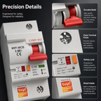 Wi-Fi Smart Circuit Breaker with Energy Monitoring smart wall control product image 7