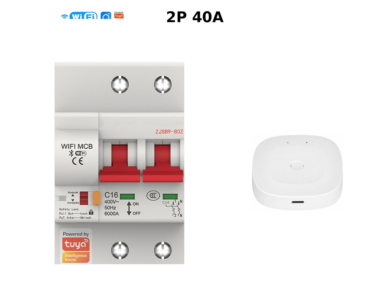Wi-Fi Smart Circuit Breaker with Energy Monitoring smart wall control product image 65