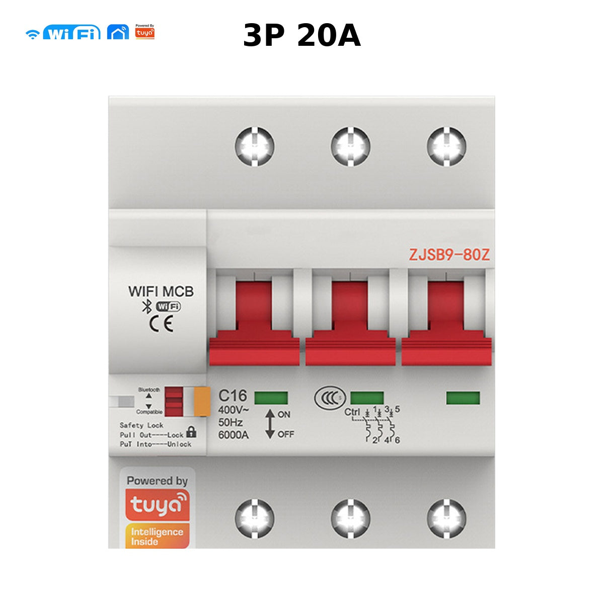 Wi-Fi Smart Circuit Breaker with Energy Monitoring smart wall control product image 101