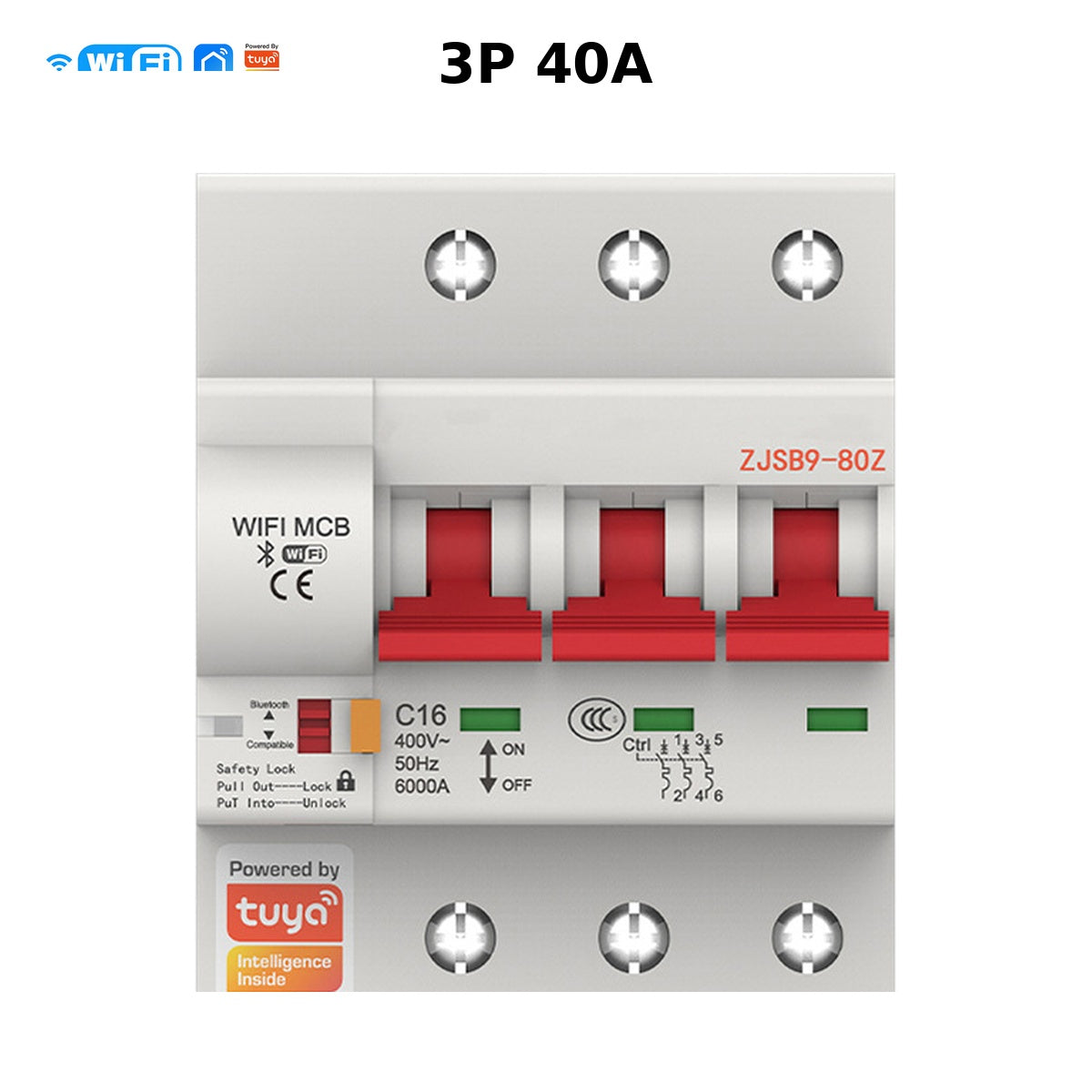 Wi-Fi Smart Circuit Breaker with Energy Monitoring smart wall control product image 111
