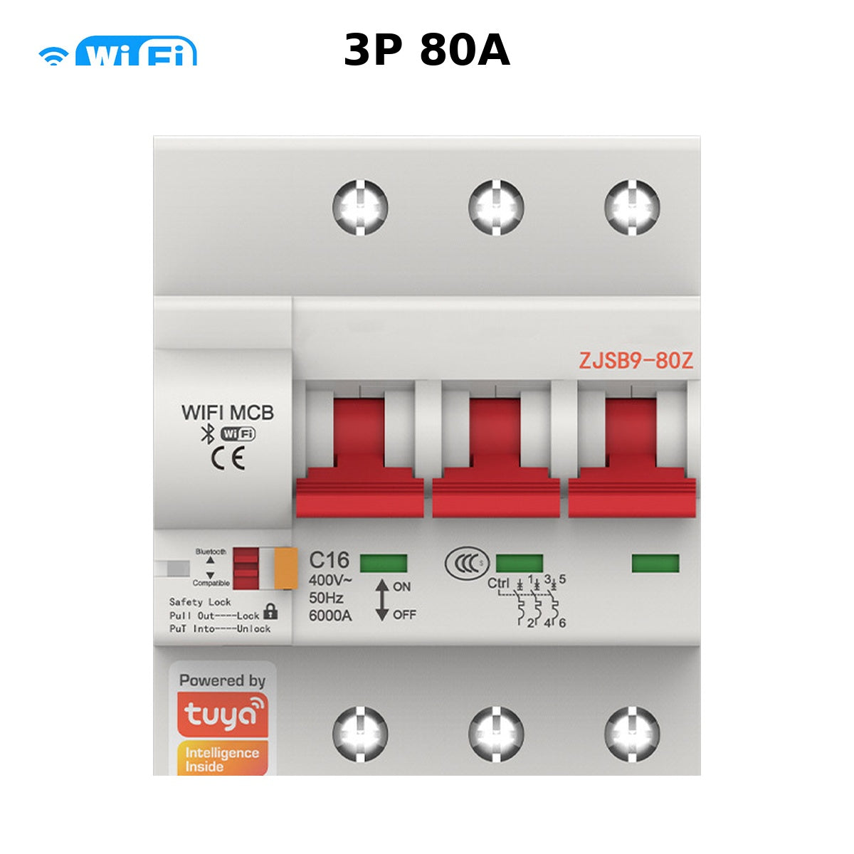 Wi-Fi Smart Circuit Breaker with Energy Monitoring smart wall control product image 103