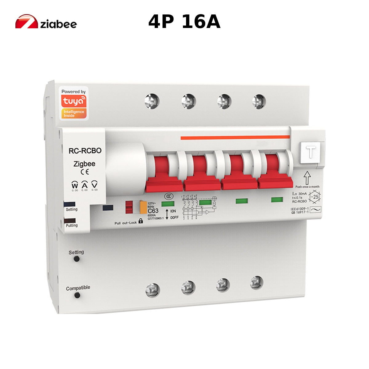 Wi-Fi Smart Circuit Breaker with Energy Monitoring smart wall control product image 146