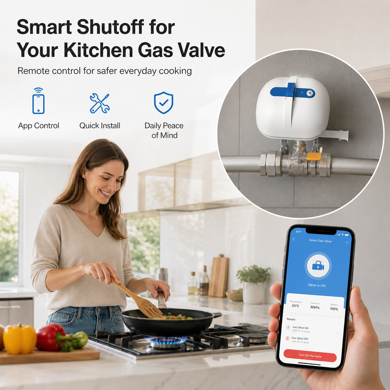 Smart Water & Gas Valve Controller gas safety automation product image 3