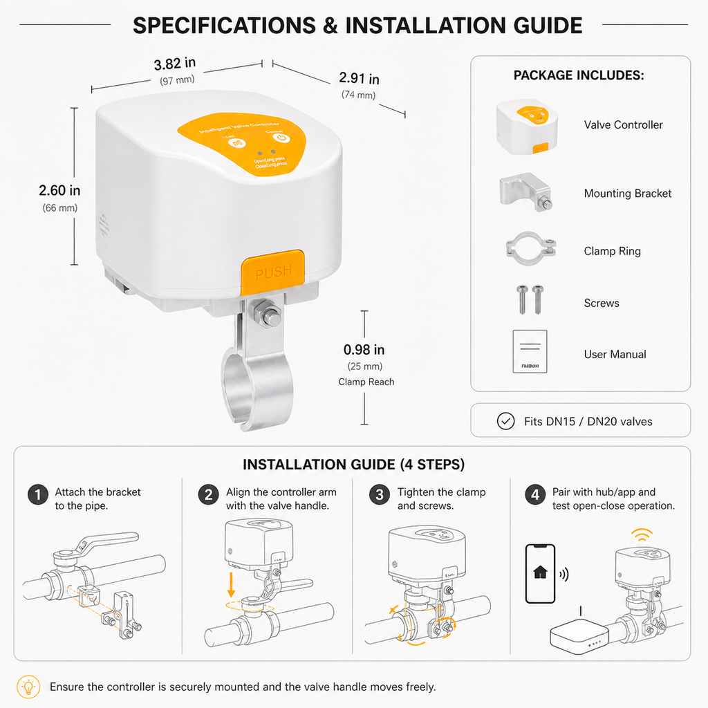 Zigbee Water & Gas Valve Controller gas safety automation product image 8