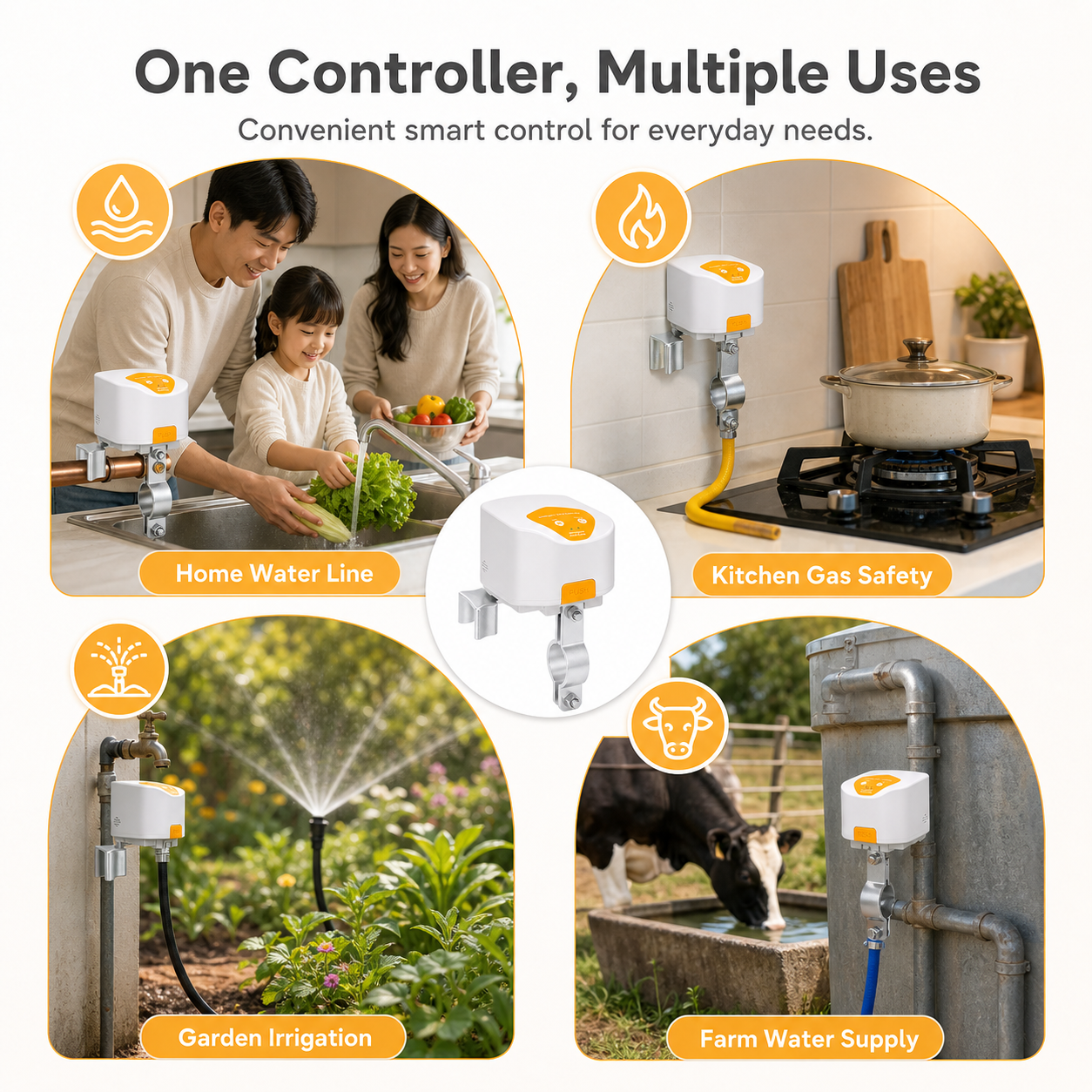 Zigbee Water & Gas Valve Controller gas safety automation product image 5