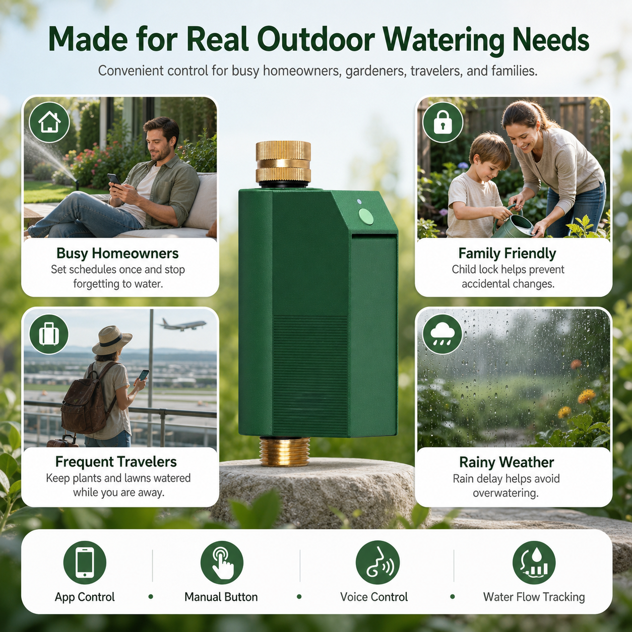 Smart Wi-Fi Outdoor Water Timer smart irrigation product image 5