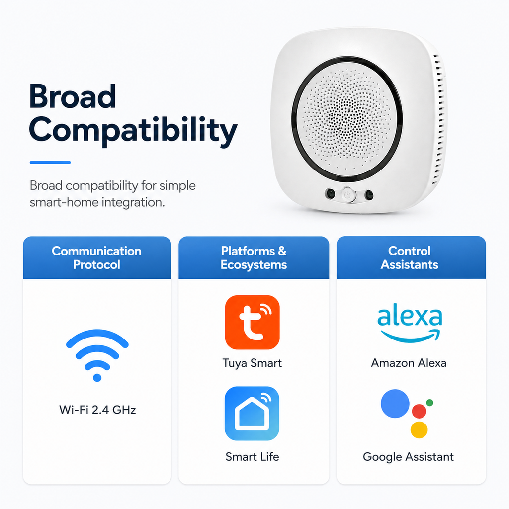 Smart Wi-Fi Natural Gas Detector Alarm gas safety automation product image 9