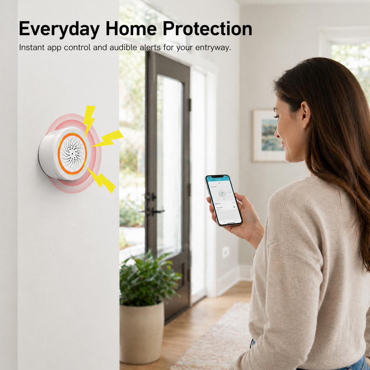 Smart Wi-Fi Siren Alarm with Flashing Light smart irrigation product image 3