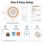 Smart Wi-Fi Siren Alarm with Flashing Light smart irrigation product image 8