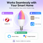 Zigbee E14 Smart Candle Bulb smart irrigation product image 9