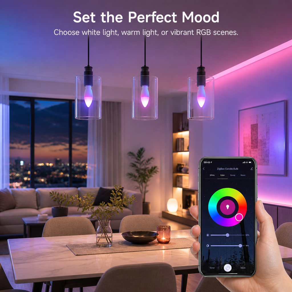 Zigbee E14 Smart Candle Bulb smart irrigation product image 4
