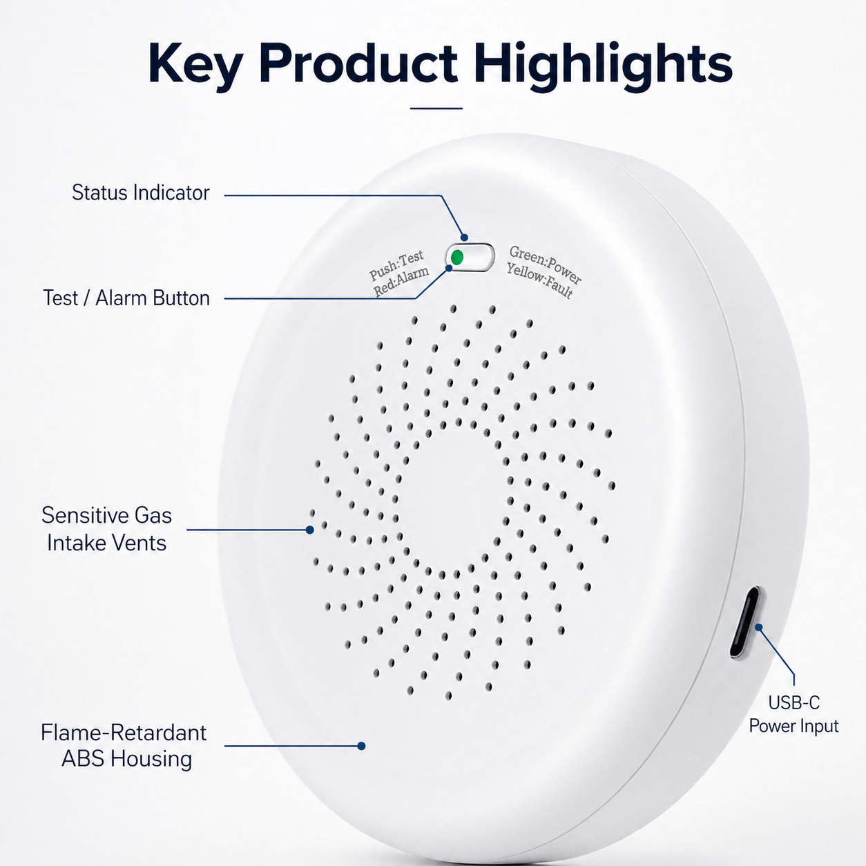 Zigbee Natural Gas Detector gas safety automation product image 6