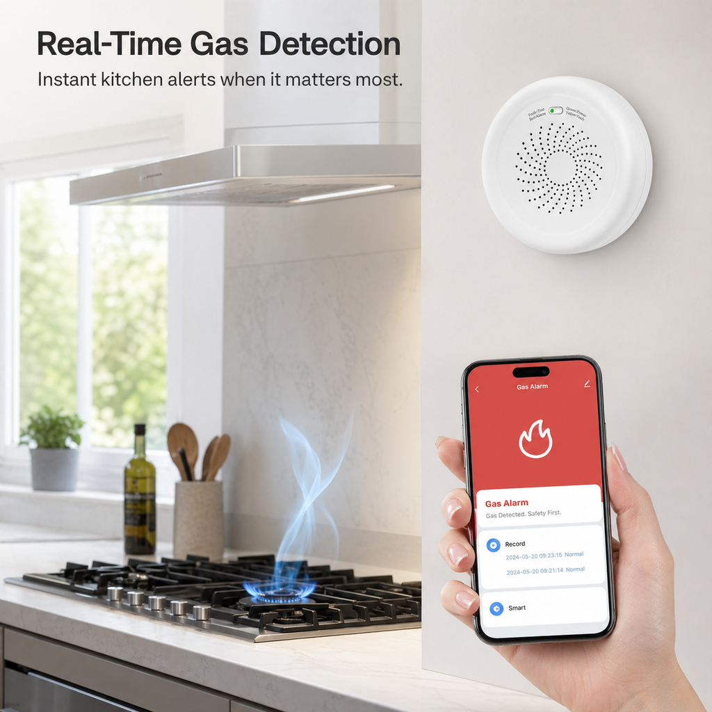 Zigbee Natural Gas Detector gas safety automation product image 3