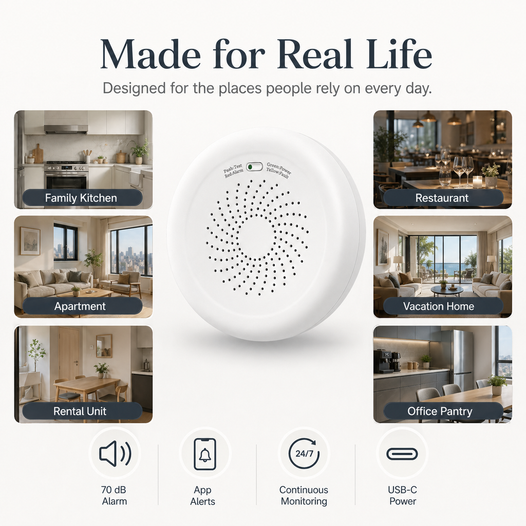 Zigbee Natural Gas Detector gas safety automation product image 5